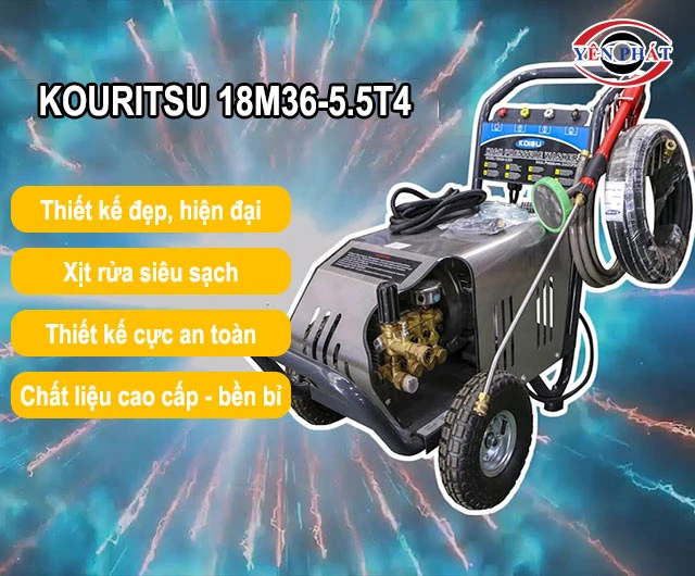 ưu điểm của Máy rửa xe Kouritsu 18M36-5.5T4