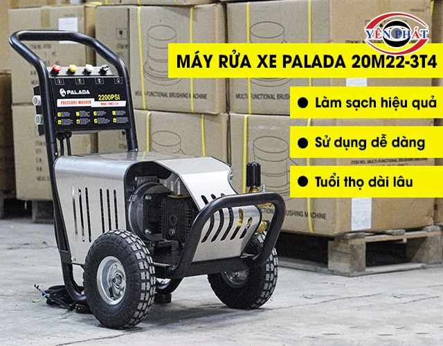 ưu điểm của Máy xịt rửa xe Palada 20M22-3T4