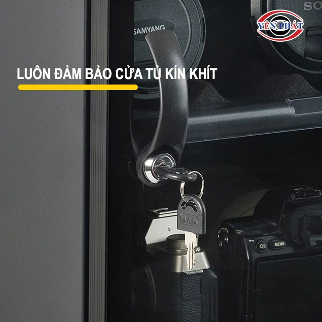 Đảm bảo cửa tủ kín khít 
