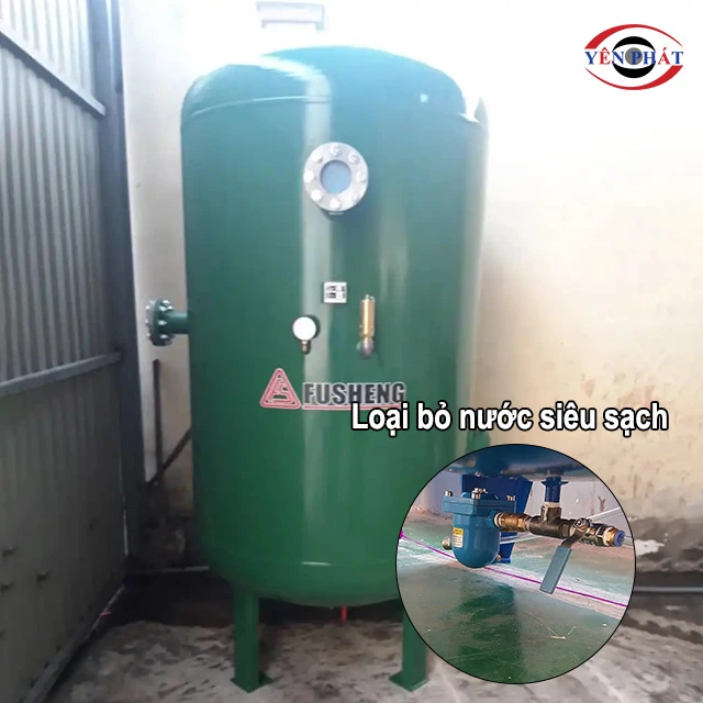 van xả nước của Bình chứa khí nén Fusheng 5000L
