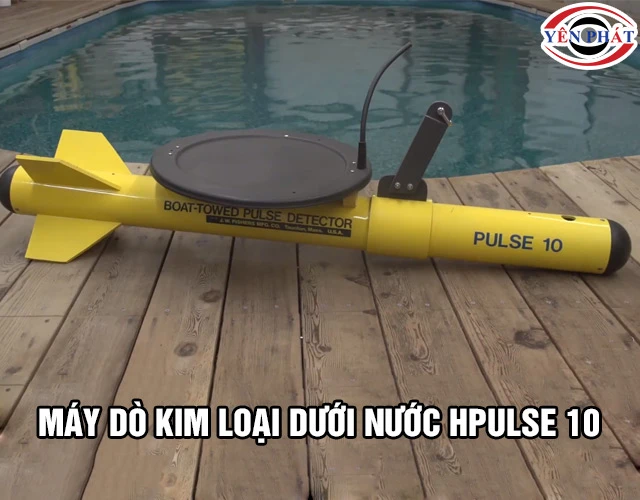 Máy dò kim loại dưới nước Pulse 10 Mỹ hiệu quả