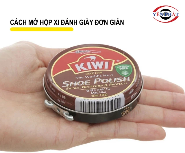 Cách mở hộp xi đánh giày: Đơn giản, Nhanh, Không đau tay