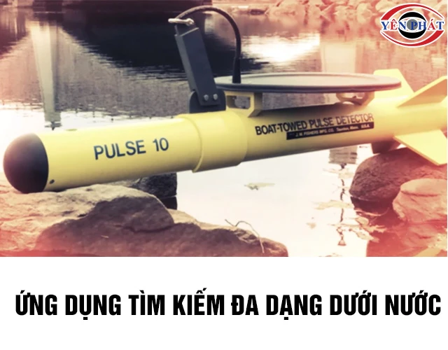 Máy dò kim loại dưới nước Pulse 10 Mỹ đa dụng