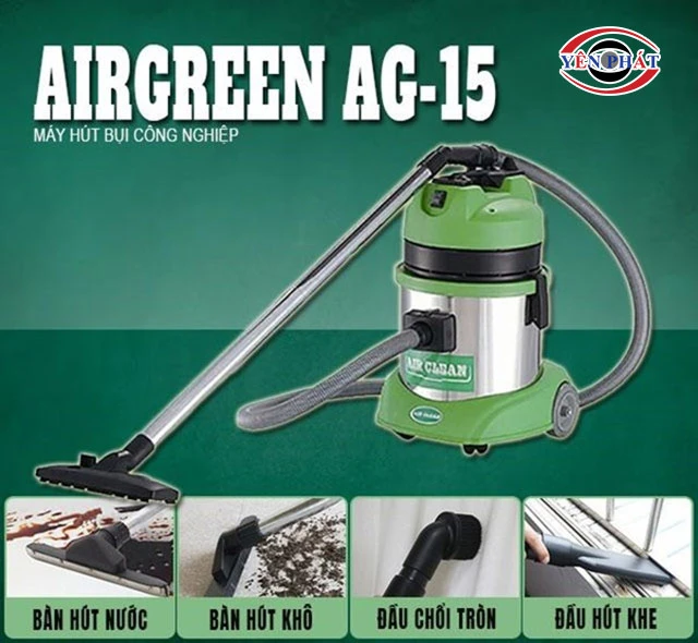 các đầu hút của Máy hút bụi nước AIRGREEN AG-15