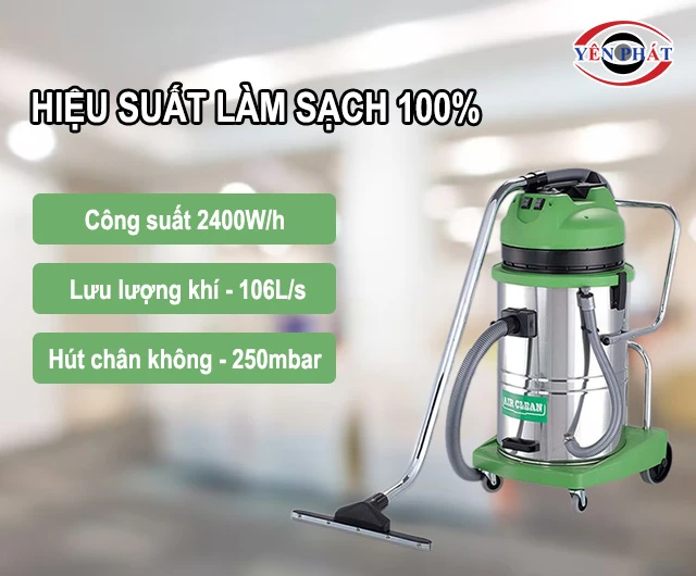 hiệu suất làm sạch cao