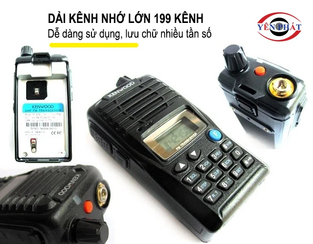 Dải kênh nhớ của Kenwood TK361 lớn