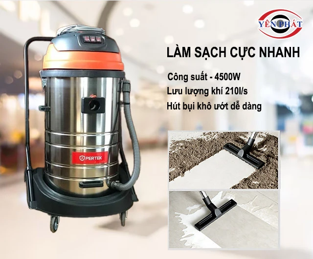 Pertek PT80P làm sạch cực nhanh