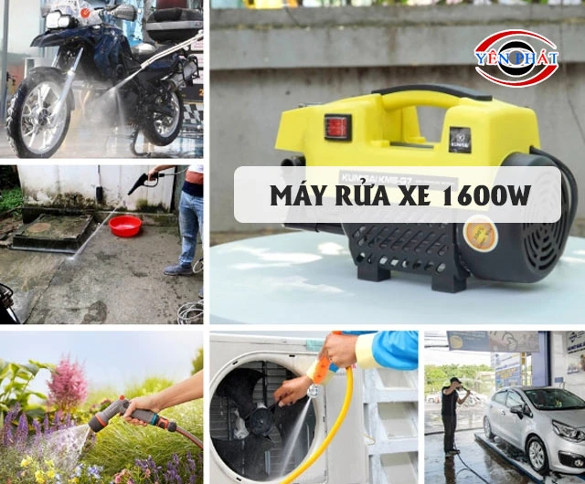 Đầu tư ngay máy rửa xe 1600W