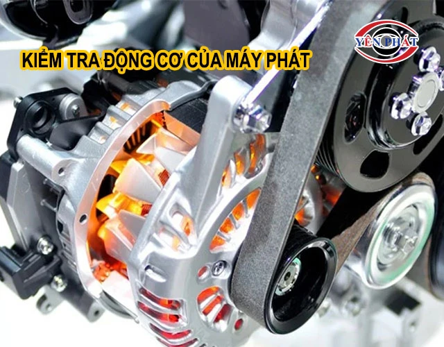 kiểm tra động cơ của máy