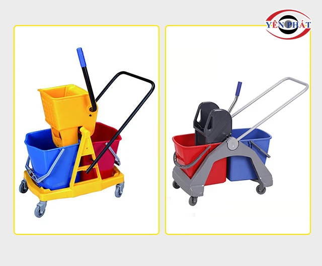 Xe vắt nước lau nhà khung nhựa