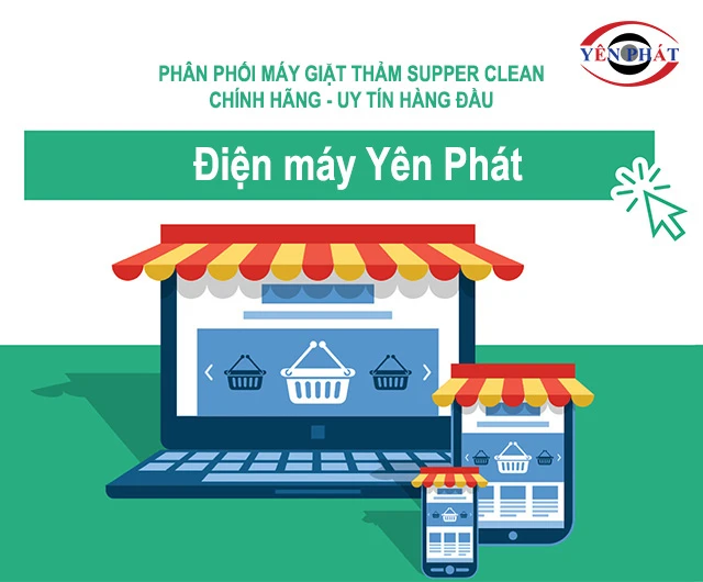 yên phát cung cấp Máy giặt thảm Supper Clean chính hãng