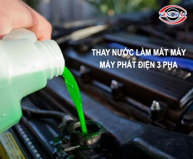 Thay nước làm mát máy
