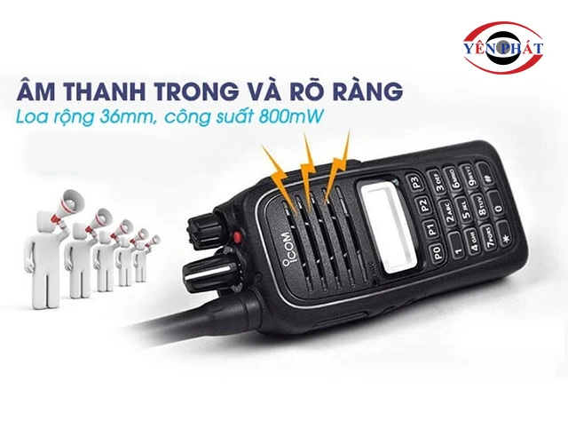 âm thanh to, rõ ràng của ICOM IC-V88
