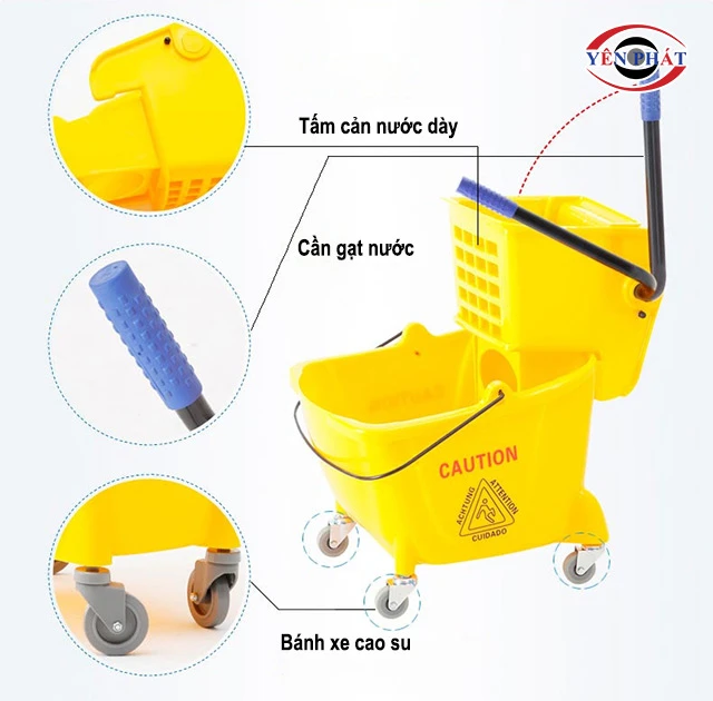 Xe vắt móp 1 xô AF08079B