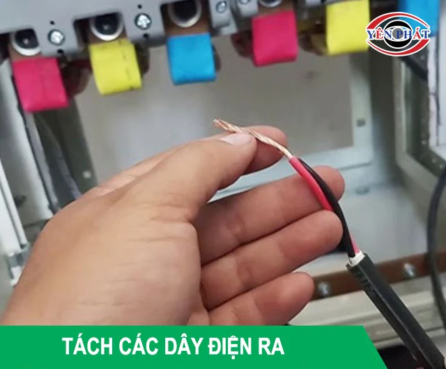 tách các dây điện ra