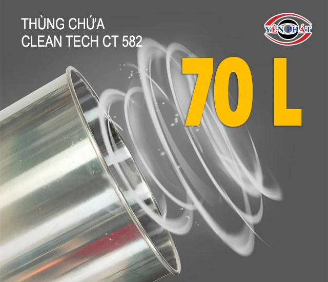 Thùng chứa inox 70L