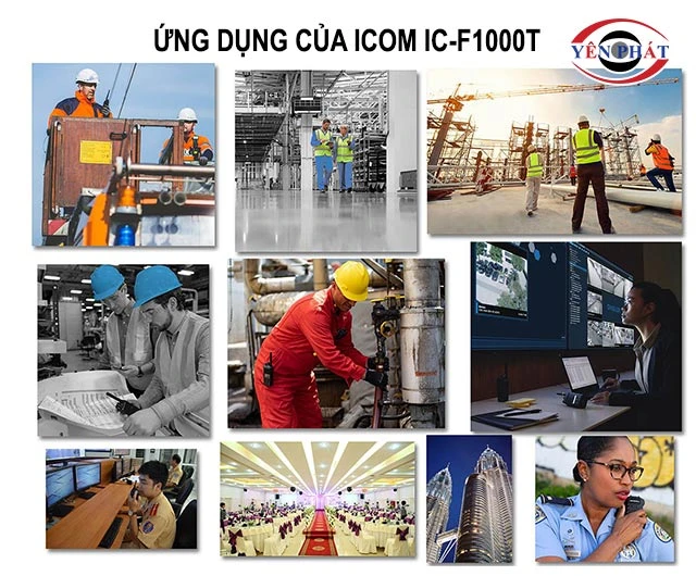 ứng dụng của Máy bộ đàm cầm tay ICOM IC-F1000T