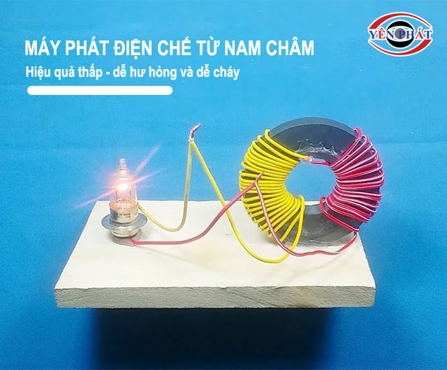 nhước điểm của máy phát điện chế tạo từ nam châm 