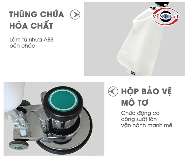 bình chứa hoá chất và đông cơ