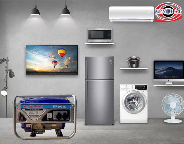 Máy phát 5KW chạy được những thiết bị gì?