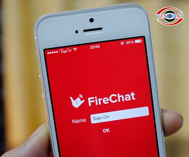 App biến điện thoại thành bộ đàm FireChat