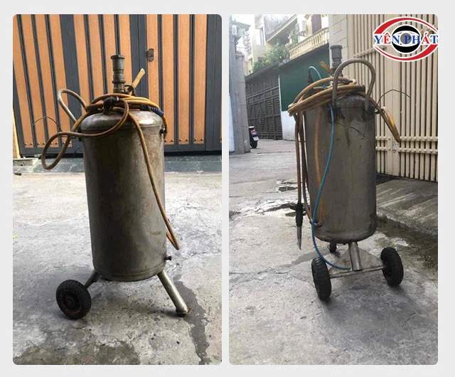 bình bọt tuyết cũ gây mất an toàn