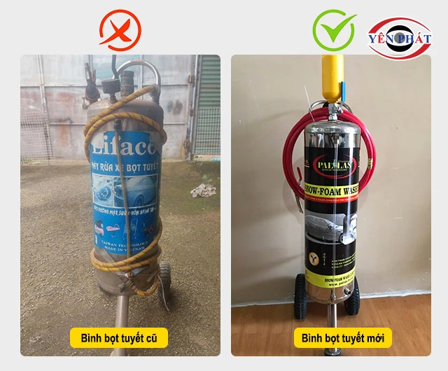 nên mua bình bọt tuyết mới