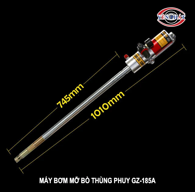 kích thước của Máy bơm mỡ bò thùng phuy GZ-185A