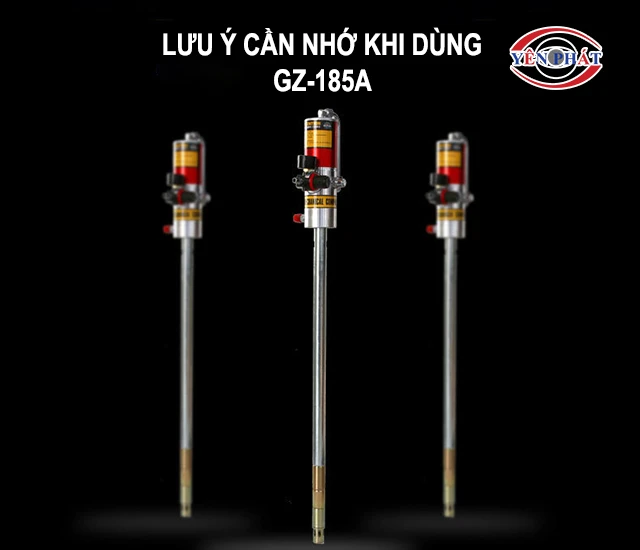lưu ý khi dùng Máy bơm mỡ bò thùng phuy GZ-185A