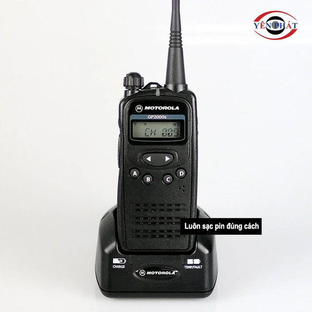 luôn sạc đầy pin cho máy Motorola GP-2000s