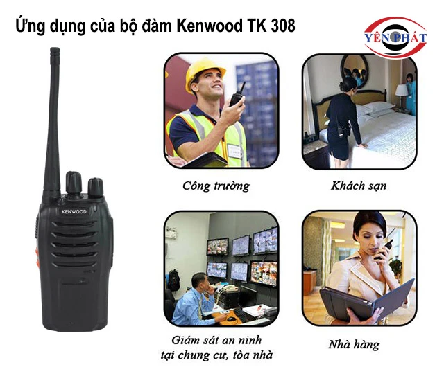 Ứng dụng của bộ đàm Kenwood TK 308