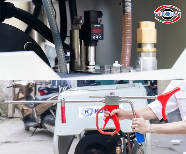 Thao tác vận hành đơn giản, dễ dàng phun rửa