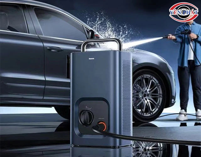 Máy rửa xe Baseus phun rửa hiệu quả