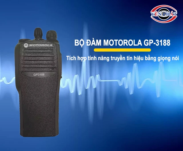 máy bộ đàm Motorola GP-3188 tích hợp nhân diện giọng nói