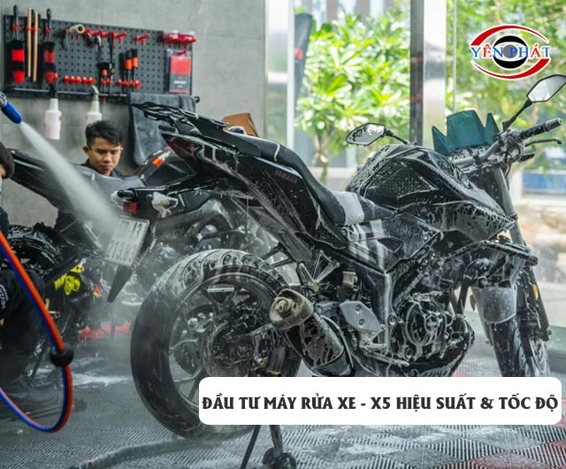 Đầu tư máy rửa xe, đẩy nhanh tốc độ