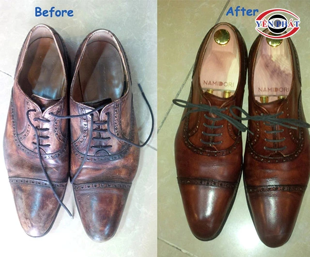xi sáp đánh giày Kiwi nâu giúp giày sáng bóng