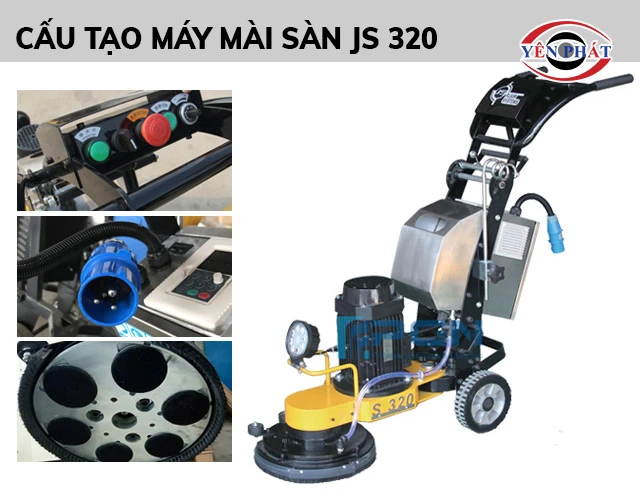 cấu tạo của máy mài sàn 320