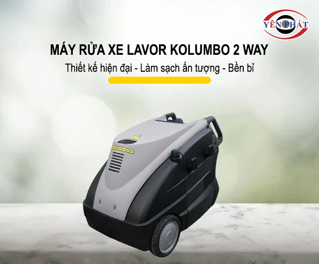 Máy rửa xe hơi nước nóng Lavor Kolumbo 2 way