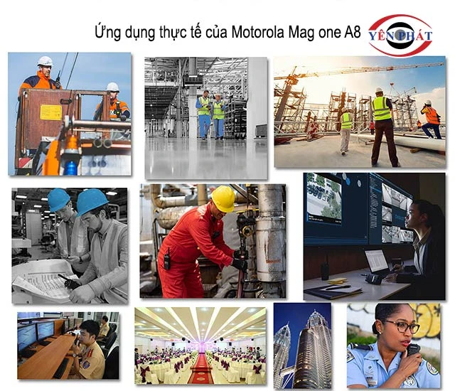 ứng dụng của Motorola Mag one A8 (UHF)