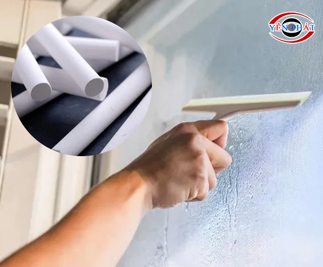 Làm sạch kính bằng bột phấn