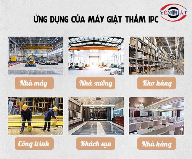 ứng dụng của máy giặt thảm IPC