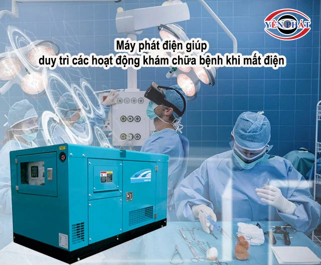 ứng dụng của máy phát điện trong ngành y tế