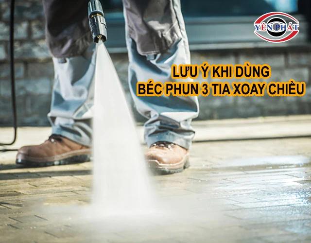 lưu ý khi dùng béc phun 3 tia xoay chiều