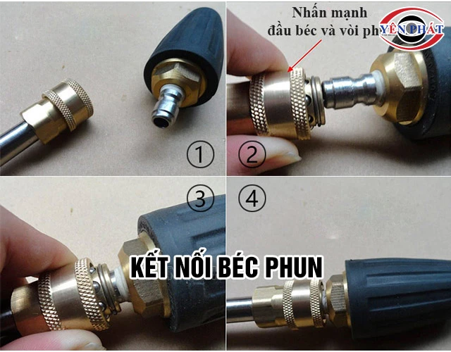 Cách dùng béc tia thẳng