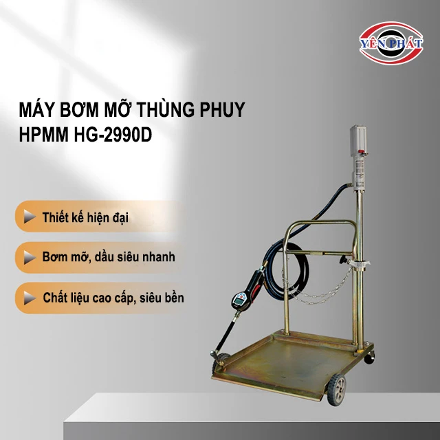 ưu điểm của Máy bơm mỡ thùng phuy HPMM HG-2990D 