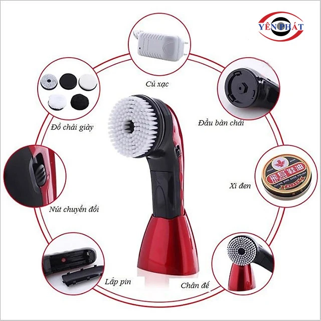 cấu tạo của máy đánh giày cầm tay
