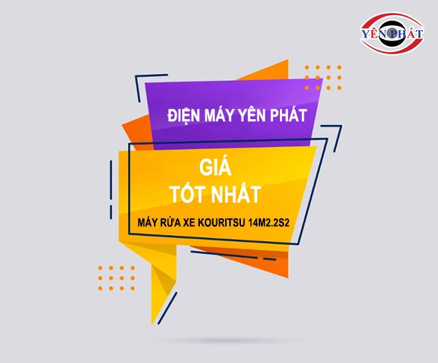 giá bán của Máy rửa xe Kouritsu 14M2.2S2