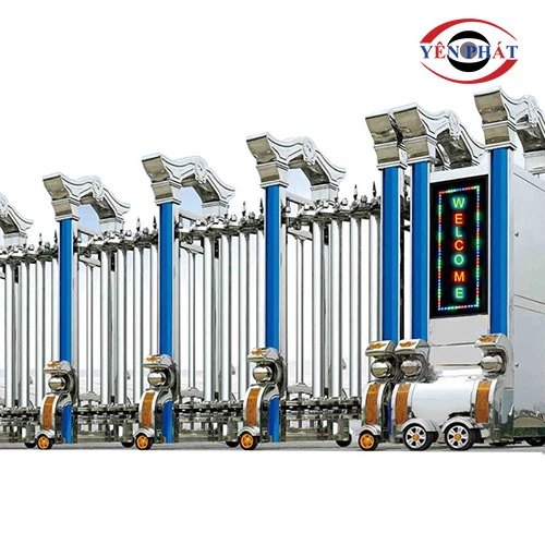 Cổng xếp inox nhập khẩu TC-J8907