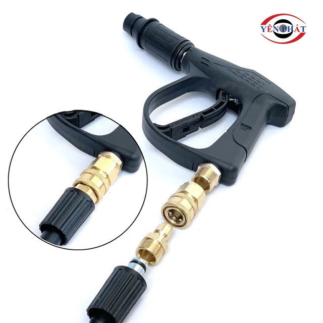 dùng cút nối nhanh nđể kết nối súng