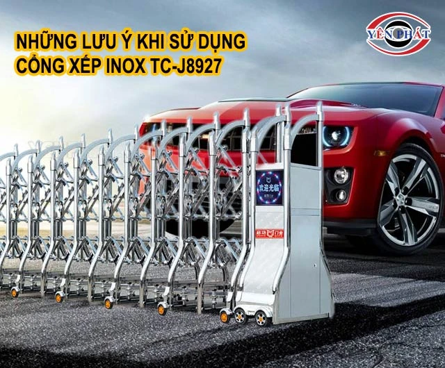lưu ý khi sử dụng Cổng xếp inox TC-J8927 